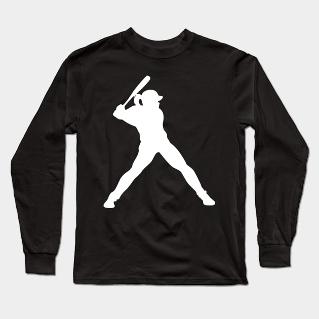 Baseball Player Female Long Sleeve T-Shirt by Ramateeshop